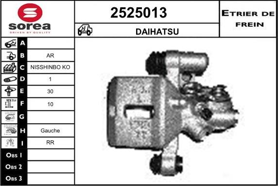 EAI 2525013 - Bremžu suports ps1.lv