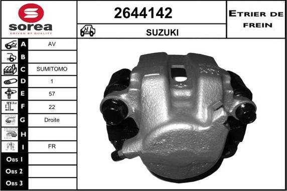 EAI 2644142 - Bremžu suports ps1.lv