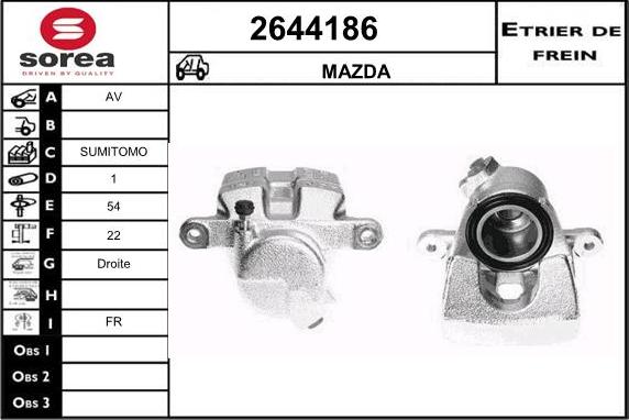 EAI 2644186 - Bremžu suports ps1.lv