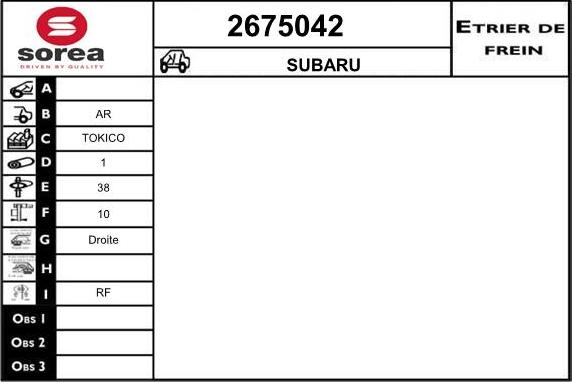 EAI 2675042 - Bremžu suports ps1.lv