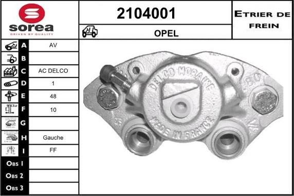 EAI 2104001 - Bremžu suports ps1.lv