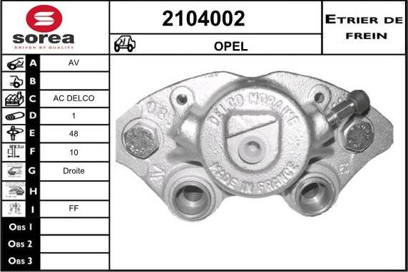 EAI 2104002 - Bremžu suports ps1.lv