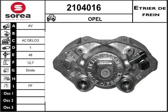 EAI 2104016 - Bremžu suports ps1.lv