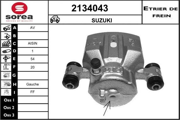 EAI 2134043 - Bremžu suports ps1.lv