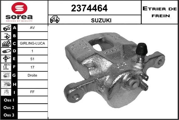 EAI 2374464 - Bremžu suports ps1.lv