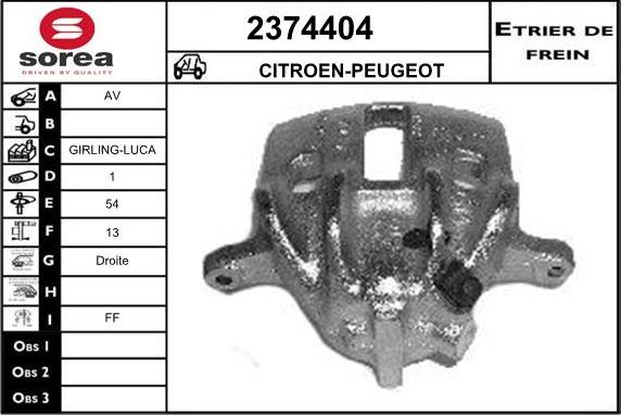 EAI 2374404 - Bremžu suports ps1.lv