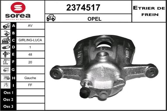 EAI 2374517 - Bremžu suports ps1.lv