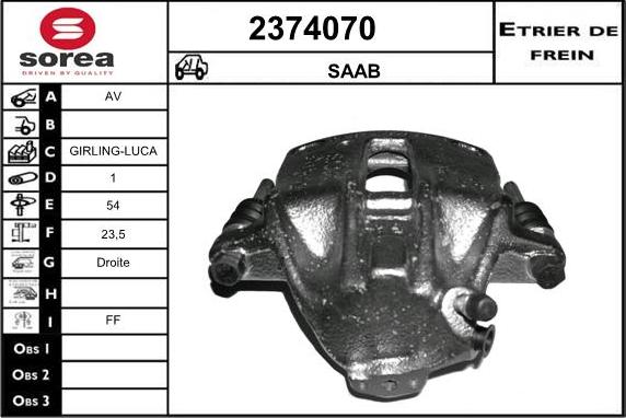 EAI 2374070 - Bremžu suports ps1.lv