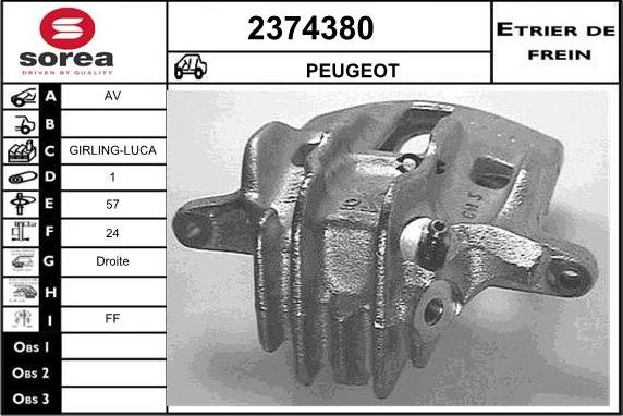 EAI 2374380 - Bremžu suports ps1.lv