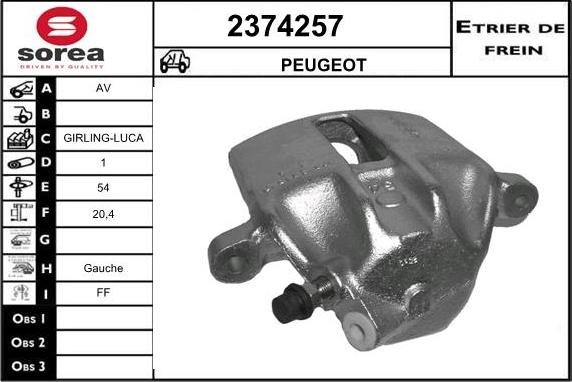 EAI 2374257 - Bremžu suports ps1.lv