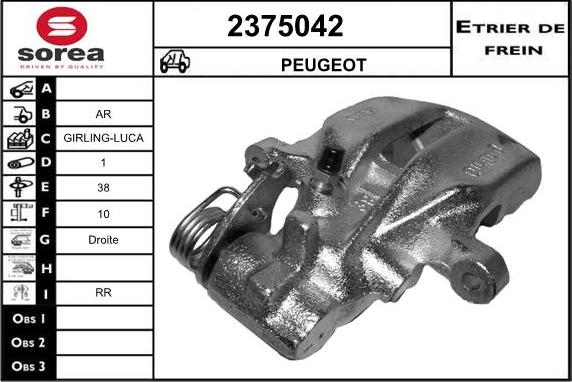 EAI 2375042 - Bremžu suports ps1.lv