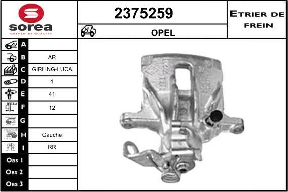 EAI 2375259 - Bremžu suports ps1.lv