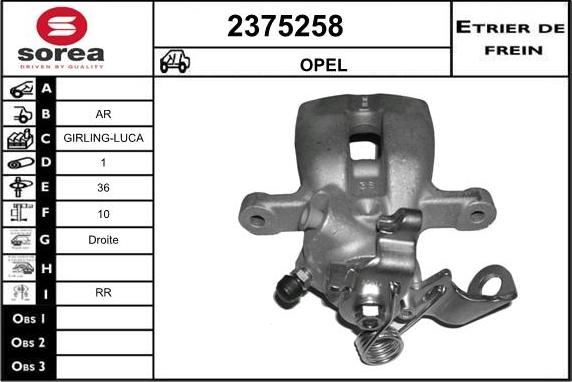 EAI 2375258 - Bremžu suports ps1.lv