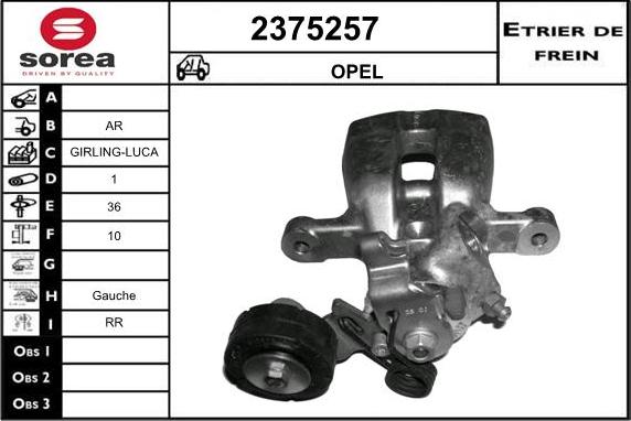 EAI 2375257 - Bremžu suports ps1.lv