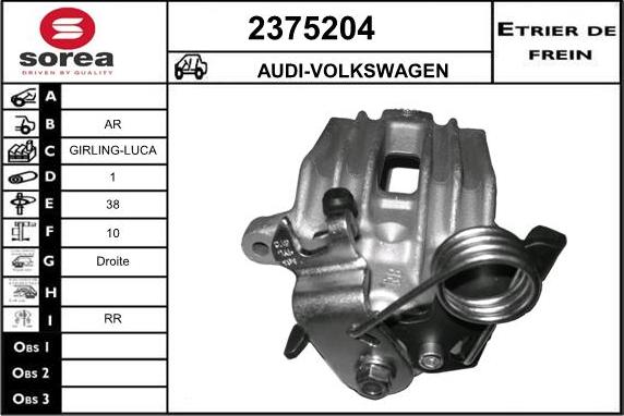 EAI 2375204 - Bremžu suports ps1.lv