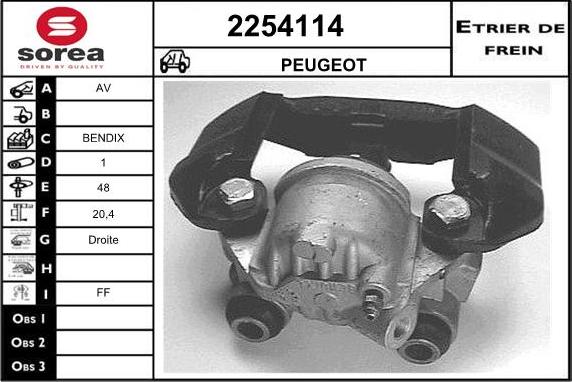 EAI 2254114 - Bremžu suports ps1.lv