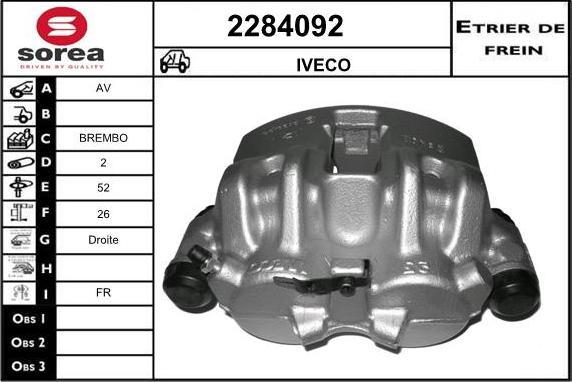 EAI 2284092 - Bremžu suports ps1.lv