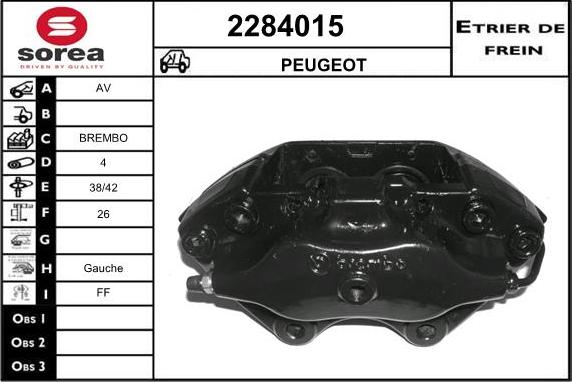 EAI 2284015 - Bremžu suports ps1.lv