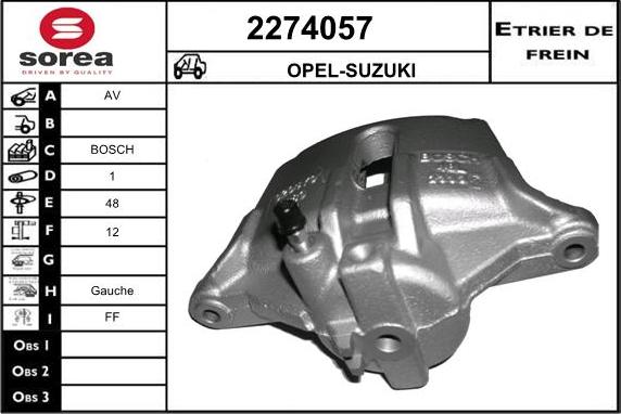 EAI 2274057 - Bremžu suports ps1.lv