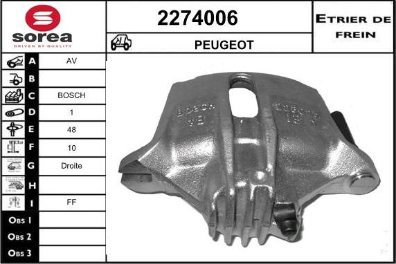 EAI 2274006 - Bremžu suports ps1.lv