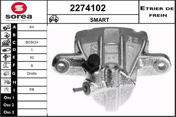 EAI 2274102 - Bremžu suports ps1.lv