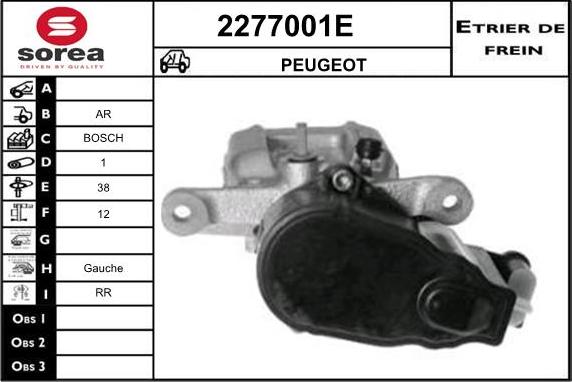 EAI 2277001E - Bremžu suports ps1.lv