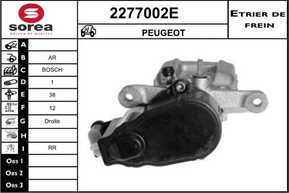 EAI 2277002E - Bremžu suports ps1.lv