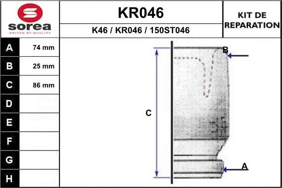 EAI KR046 - Putekļusargs, Piedziņas vārpsta ps1.lv