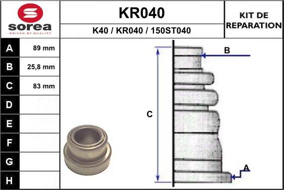 EAI KR040 - Putekļusargs, Piedziņas vārpsta ps1.lv