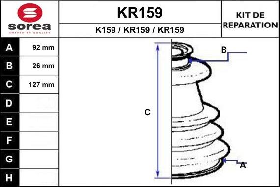 EAI KR159 - Putekļusargs, Piedziņas vārpsta ps1.lv