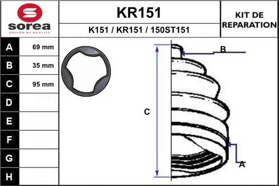 EAI KR151 - Putekļusargs, Piedziņas vārpsta ps1.lv