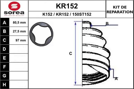 EAI KR152 - Putekļusargs, Piedziņas vārpsta ps1.lv