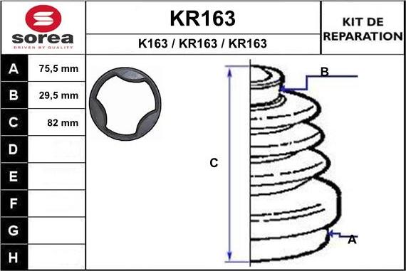 EAI KR163 - Putekļusargs, Piedziņas vārpsta ps1.lv