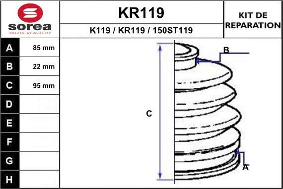 EAI KR119 - Putekļusargs, Piedziņas vārpsta ps1.lv