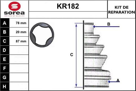 EAI KR182 - Putekļusargs, Piedziņas vārpsta ps1.lv