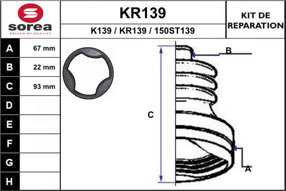 EAI KR139 - Putekļusargs, Piedziņas vārpsta ps1.lv