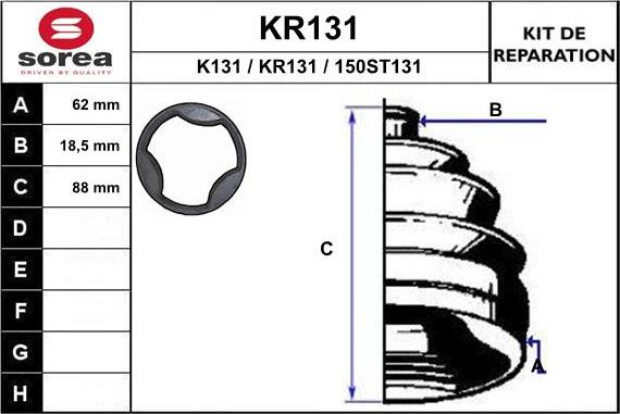 EAI KR131 - Putekļusargs, Piedziņas vārpsta ps1.lv