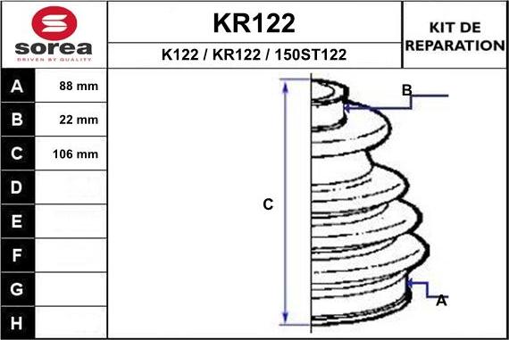 EAI KR122 - Putekļusargs, Piedziņas vārpsta ps1.lv