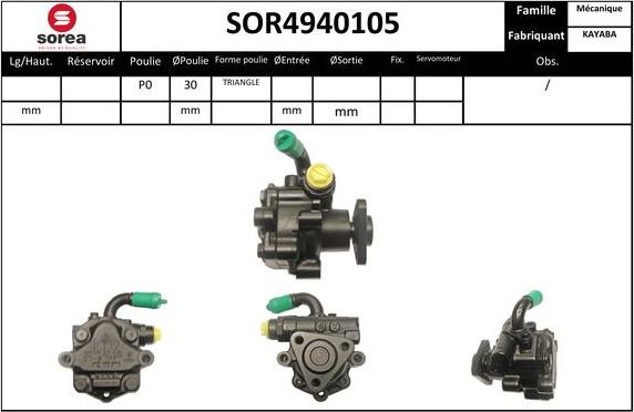 EAI SOR4940105 - Hidrosūknis, Stūres iekārta ps1.lv