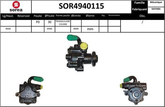 EAI SOR4940115 - Hidrosūknis, Stūres iekārta ps1.lv