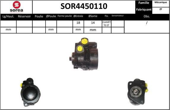 EAI SOR4450110 - Hidrosūknis, Stūres iekārta ps1.lv