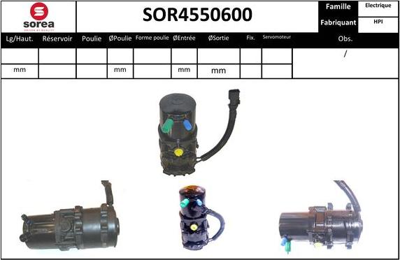 EAI SOR4550600 - Hidrosūknis, Stūres iekārta ps1.lv