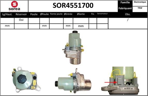 EAI SOR4551700 - Hidrosūknis, Stūres iekārta ps1.lv