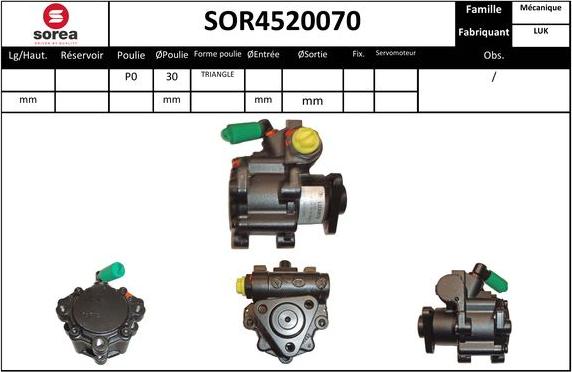 EAI SOR4520070 - Hidrosūknis, Stūres iekārta ps1.lv