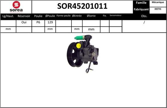 EAI SOR45201011 - Hidrosūknis, Stūres iekārta ps1.lv