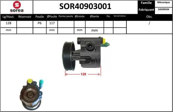 EAI SOR40903001 - Hidrosūknis, Stūres iekārta ps1.lv