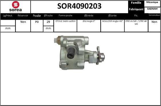 EAI SOR4090203 - Hidrosūknis, Stūres iekārta ps1.lv