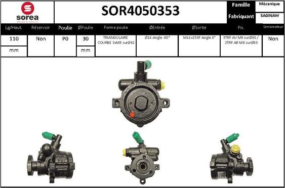 EAI SOR4050353 - Hidrosūknis, Stūres iekārta ps1.lv