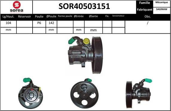 EAI SOR40503151 - Hidrosūknis, Stūres iekārta ps1.lv