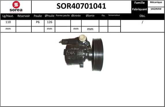 EAI SOR40701041 - Hidrosūknis, Stūres iekārta ps1.lv